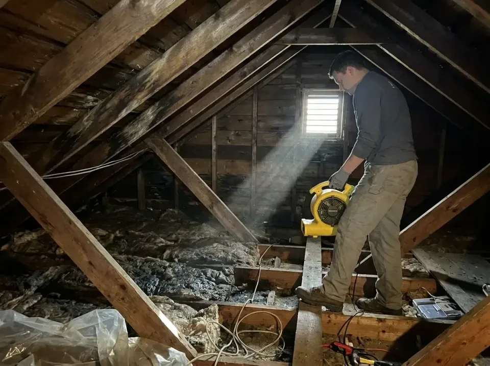 attic-water-damage-drying-proc-007 — frequently asked questions, Emergency Water Extraction & 24/7 Flood Response in Island…